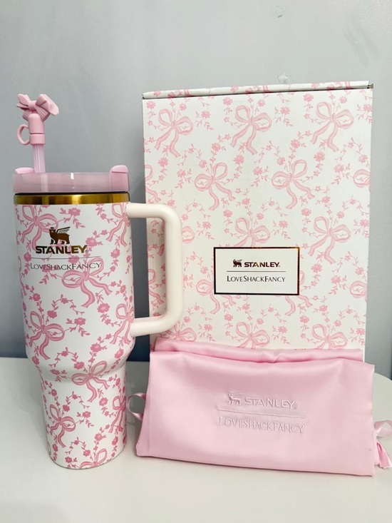 Stanley Other - Stanley X LOVESHACKFANCY | 40oz Croquet Pink Bow Tumbler